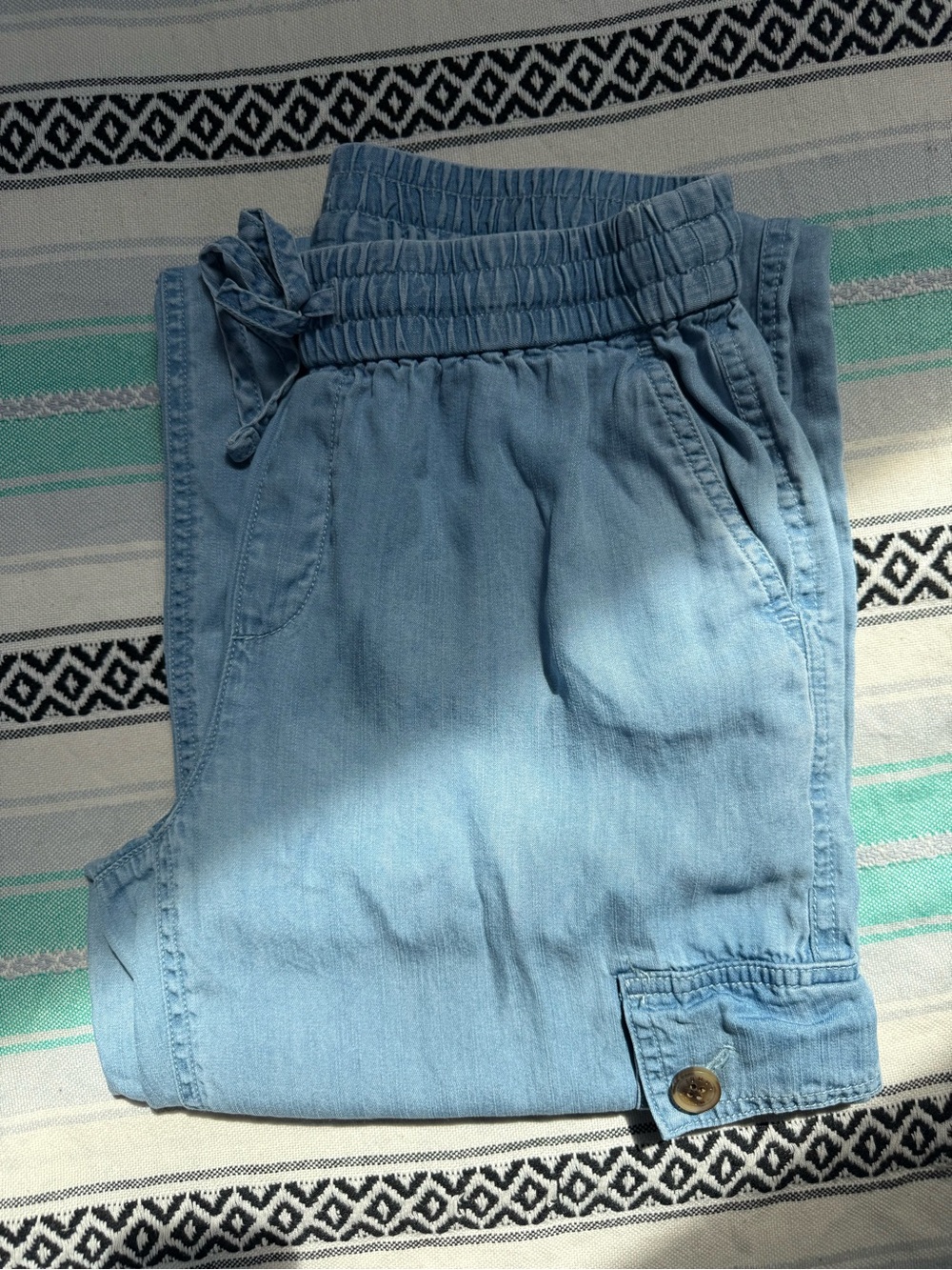 Tommy Bahama Chambray O'Lei Linen Blend Cargo Pants